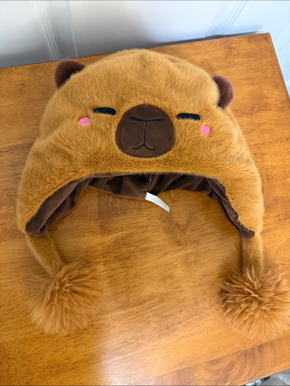 Cozy Brown Capybara Earflap Hat for Kids
